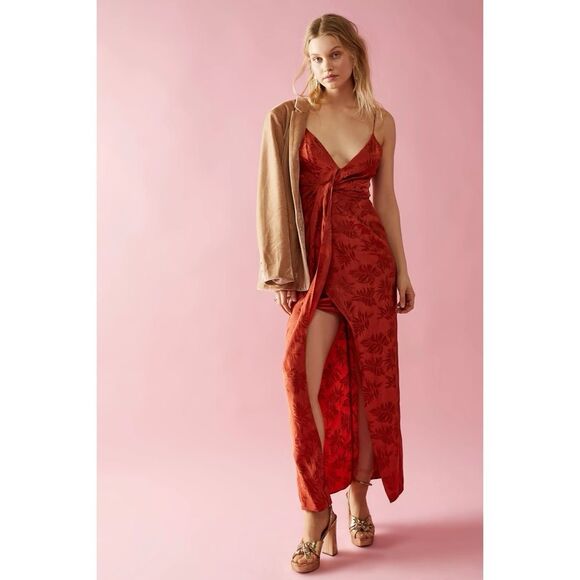 Free People x Significant Other Mae Jacquard Maxi Dress $299 Sz 4 - Picture 1 of 6
